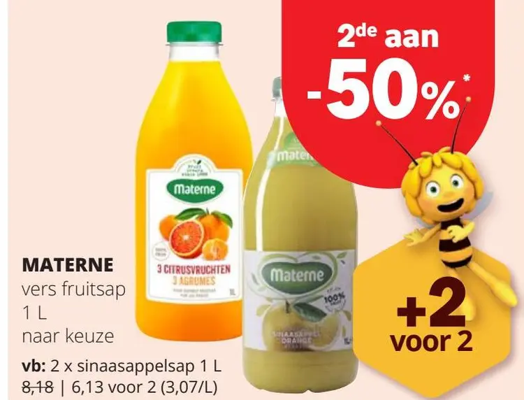 Promotie: Vers fruitsap