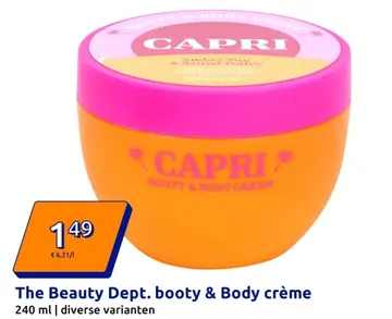Aanbieding: The Beauty Dept. booty & Body crème