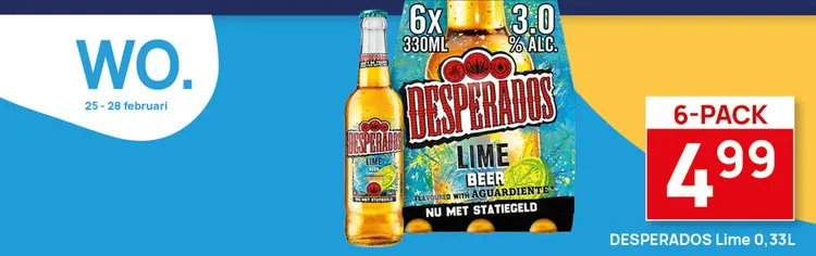 Aanbieding: DESPERADOS Lime