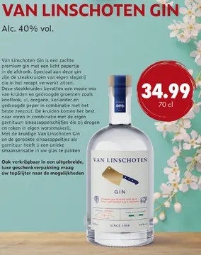 Aanbieding: Van Linschoten Gin