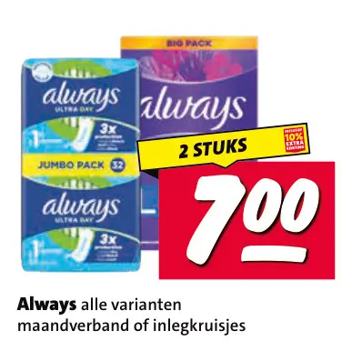Aanbieding: Always alle varianten