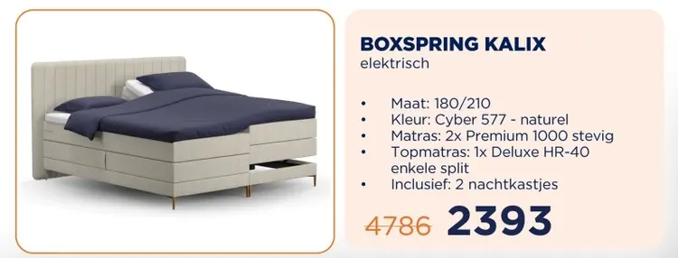 Aanbieding: Boxspring kalix
