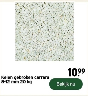 Aanbieding: Keien gebroken carrara