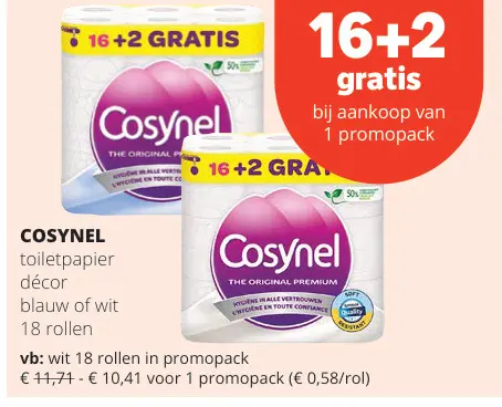 Promotie: toiletpapier