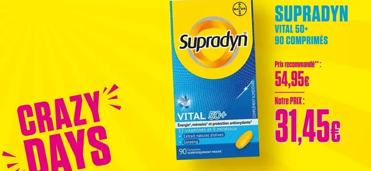 Offre: Supradyn Vital 50+