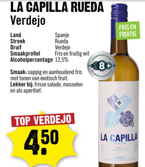Aanbieding: La Capilla Rueda Verdejo 75 cl