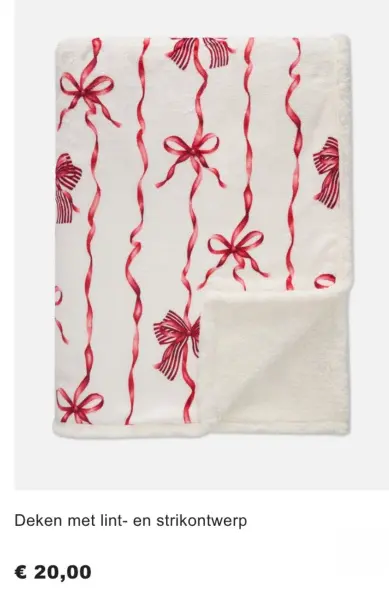 Promotie: Deken met lint- en strikontwerp