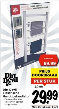 Aanbieding: Dirt Devil Elektrische Handdoekradiator