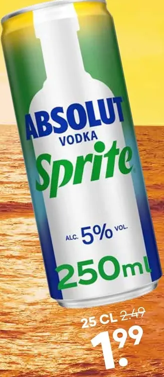 Aanbieding: Absolut Vodka Sprite