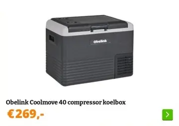 Aanbieding: Obelink Coolmove 40 compressor koelbox