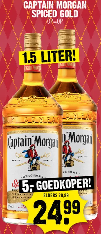 Aanbieding: Captain Morgan Spiced Gold