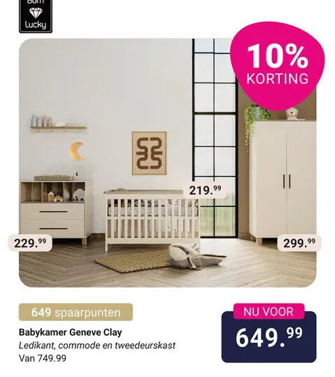 Aanbieding: Babykamer Geneve Clay