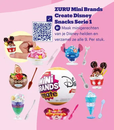 Aanbieding: Mini Brands Create Disney Snacks Serie 1