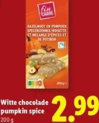 Aanbieding: FIN CARRE Witte chocolade pumpkin spice