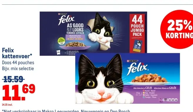 Aanbieding: Felix kattenvoer
