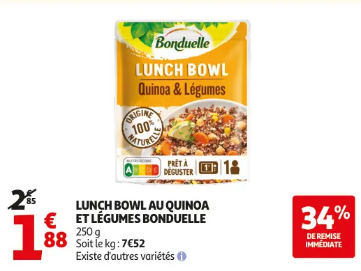 Offre: LUNCH BOWL Quinoa & Légumes