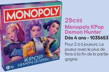 Offre: Monopoly KPop Demon Hunter