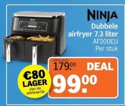 Aanbieding: Dubbele airfryer