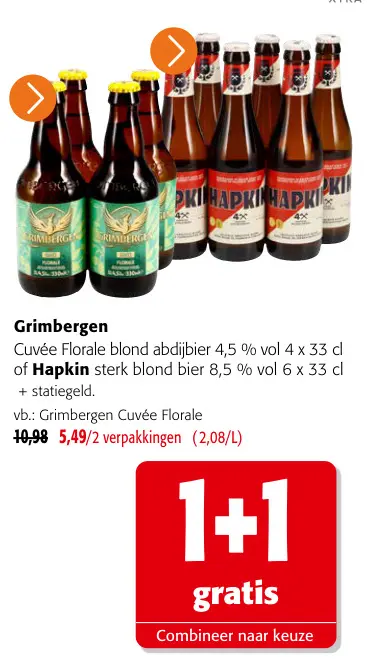Promotie: Cuvée Florale blond abdijbier of Hapkin sterk