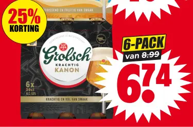 Aanbieding: Grolsch Krachtig Kanon