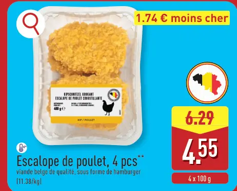 Offre: Escalope de poulet