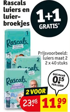 Aanbieding: Rascals luiers en luier-broekjes