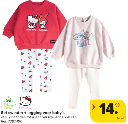 Promotie: Set sweater + legging voor baby's