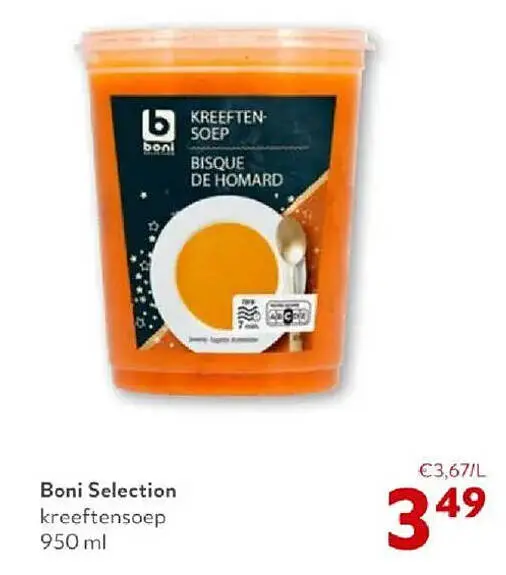 Promotie: kreeftensoep