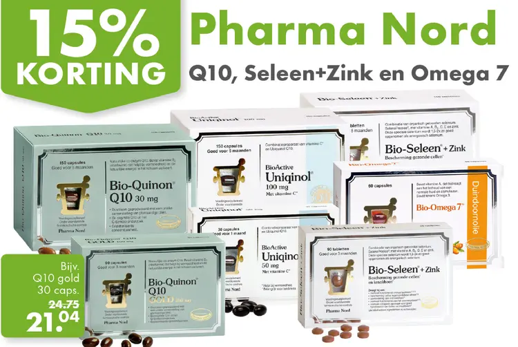 Aanbieding: Q10, Seleen+Zink en Omega 7