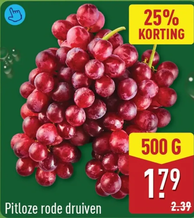 Aanbieding: Pitloze rode druiven
