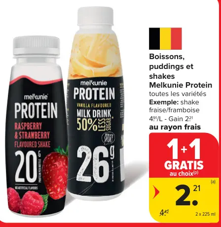 Offre: Boissons, puddings et shakes Melkunie Protein