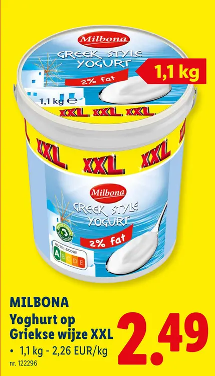 Promotie: Yoghurt op Griekse wijze XXL