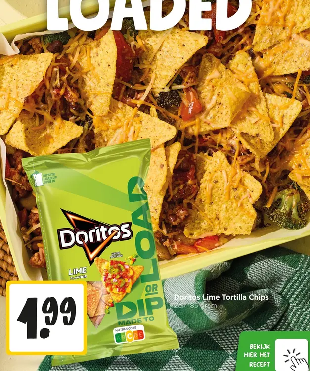 Aanbieding: Doritos Lime Tortilla Chips