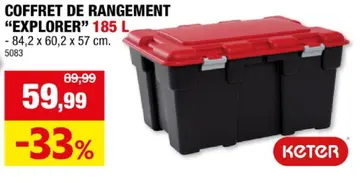 Offre: Coffret de rangement "explorer"