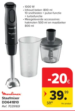Aanbieding: Moulinex Staafmixer