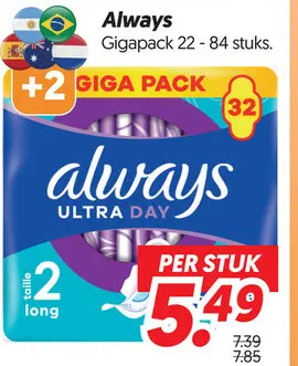 Aanbieding: Always Gigapack