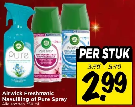 Aanbieding: Freshmatic Navullling of Pure Spray