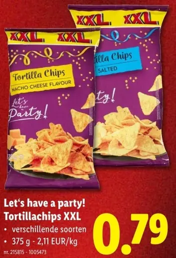 Promotie: Let's have a party! Tortillachips XXL