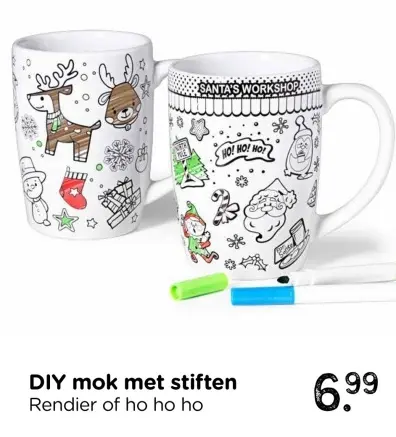 Aanbieding: DIY mok met stiften
