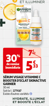 Aanbieding: SÉRUM VISAGE VITAMINE C BOOSTER D'ECLAT SKINA