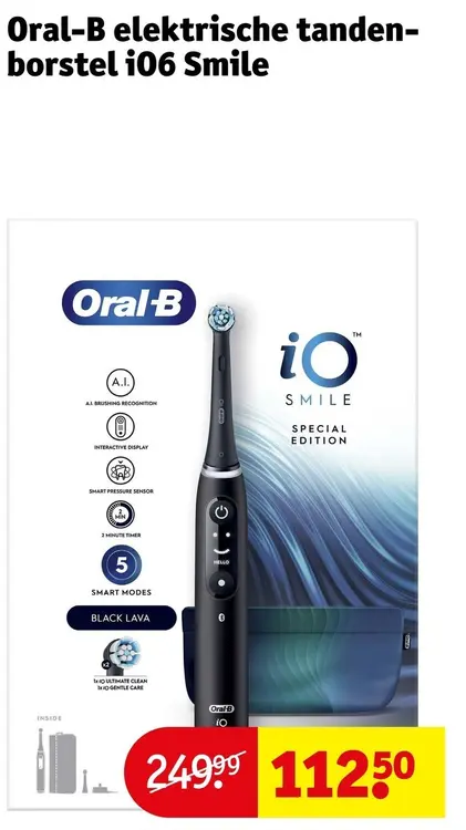 Promotie: Elektrische tandenborstel iO6 Smile