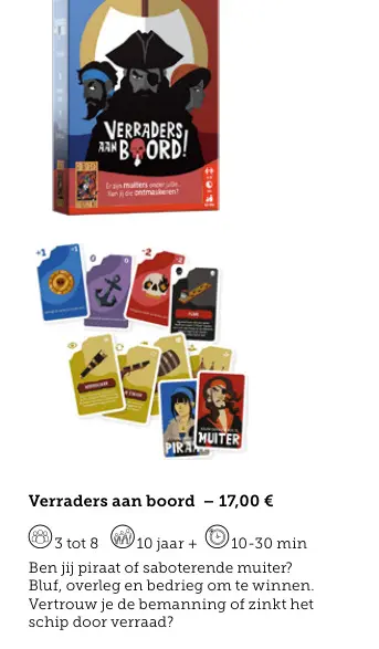 Promotie: Verraders aan boord