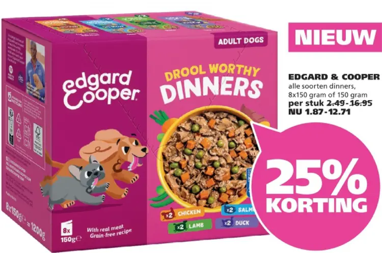 Aanbieding: Drool Worthy Dinners voor hond