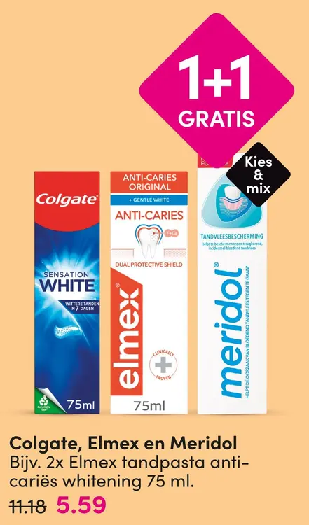 Aanbieding: Colgate, Elmex en Meridol