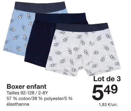 Offre: Boxer enfant
