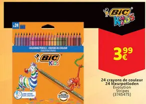 Offre: 24 crayons de couleur / 24 kleurpotloden