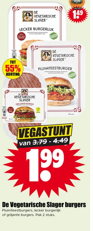 Aanbieding: De Vegetarische Slager burgers