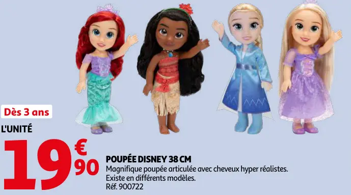 Promotie: Poupée Disney 38 cm