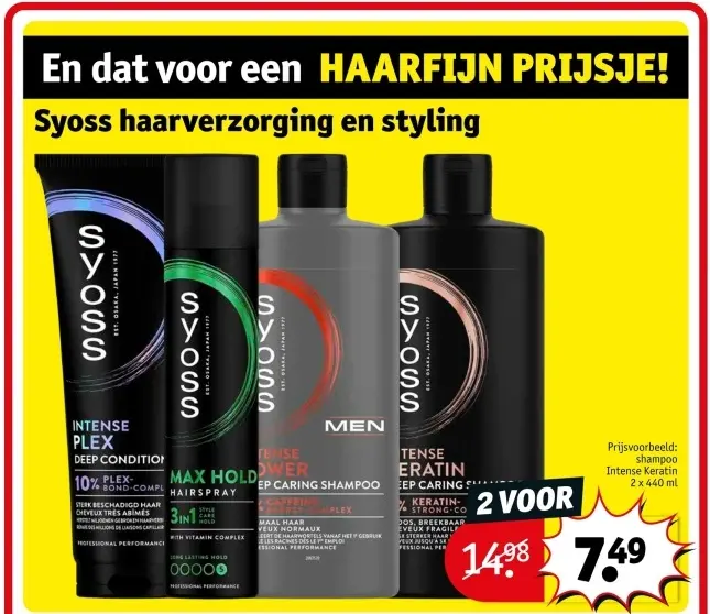 Aanbieding: Syoss haarverzorging en styling