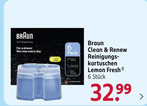 Aanbieding: Clean & Renew Reinigungs-kartuschen Lemon Fre